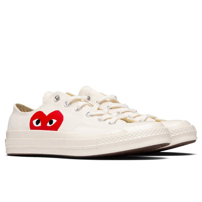 Converse x Comme Des Garcons PLAY All Star Chuck 70 Ox White