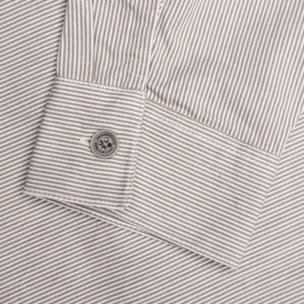 Classic Work L S Pullover Shirt Beige