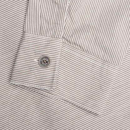 Classic Work L S Pullover Shirt Beige