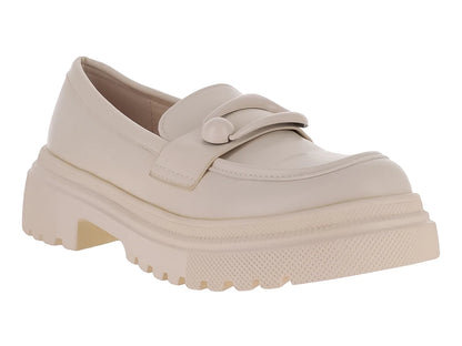 Zapatos Mocasines Roze Blancos para Mujer