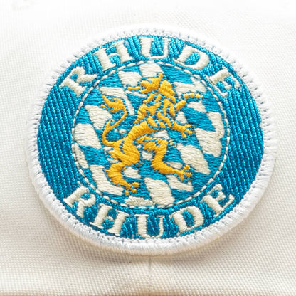 Suede Crest 6 Panel Cap Creme Tan