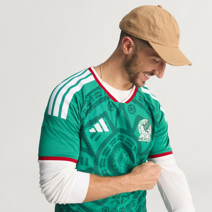adidas Mexico Home Authentic Mens Soccer Jersey 26 Green