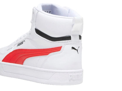 Tenis PUMA Caven 20 Mid Blanco y Rojo para Hombre