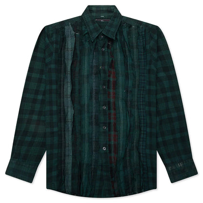 Over Dyed Ribbon Shirt Green