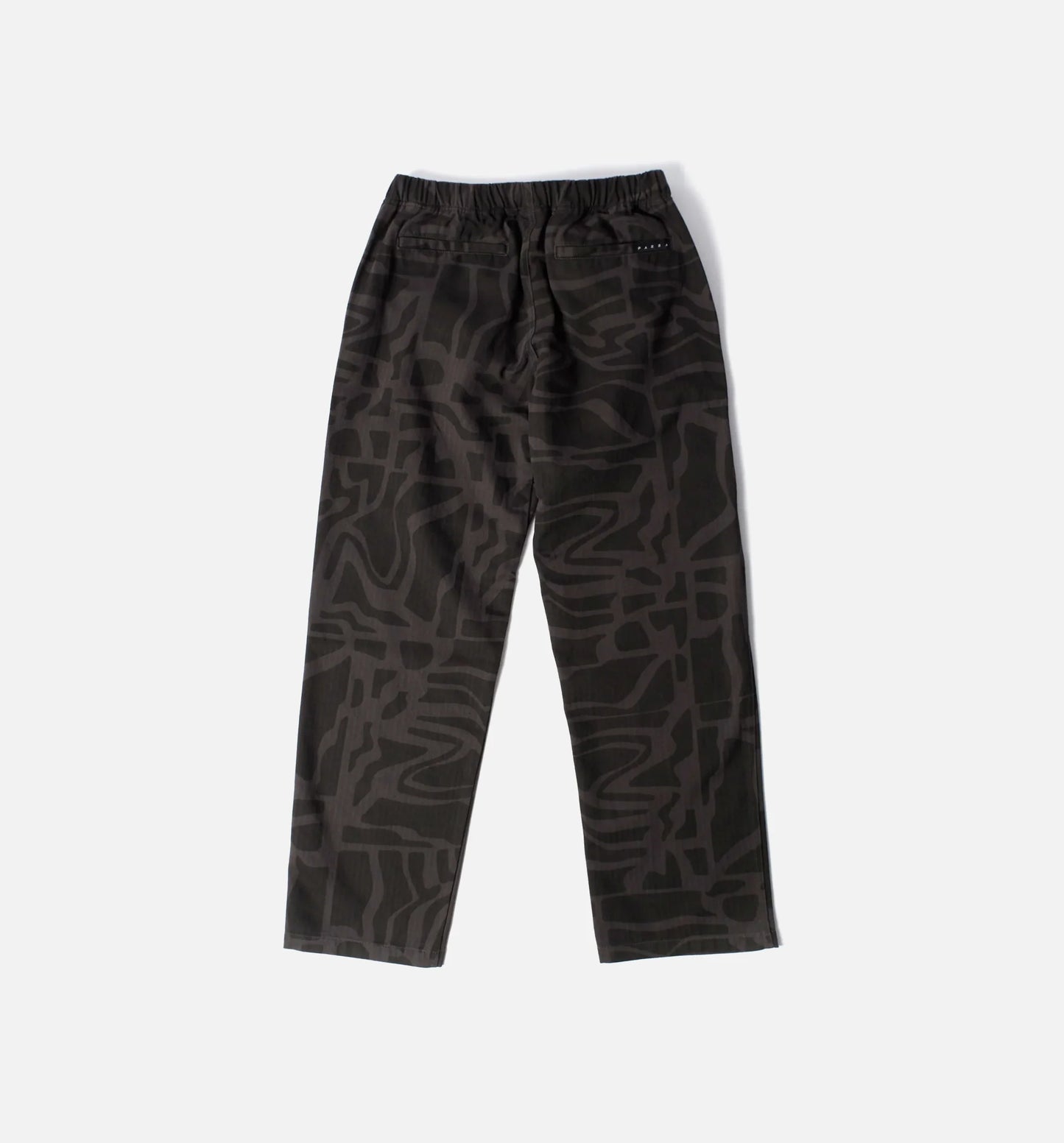 Broken Fitted Mens Pants Black