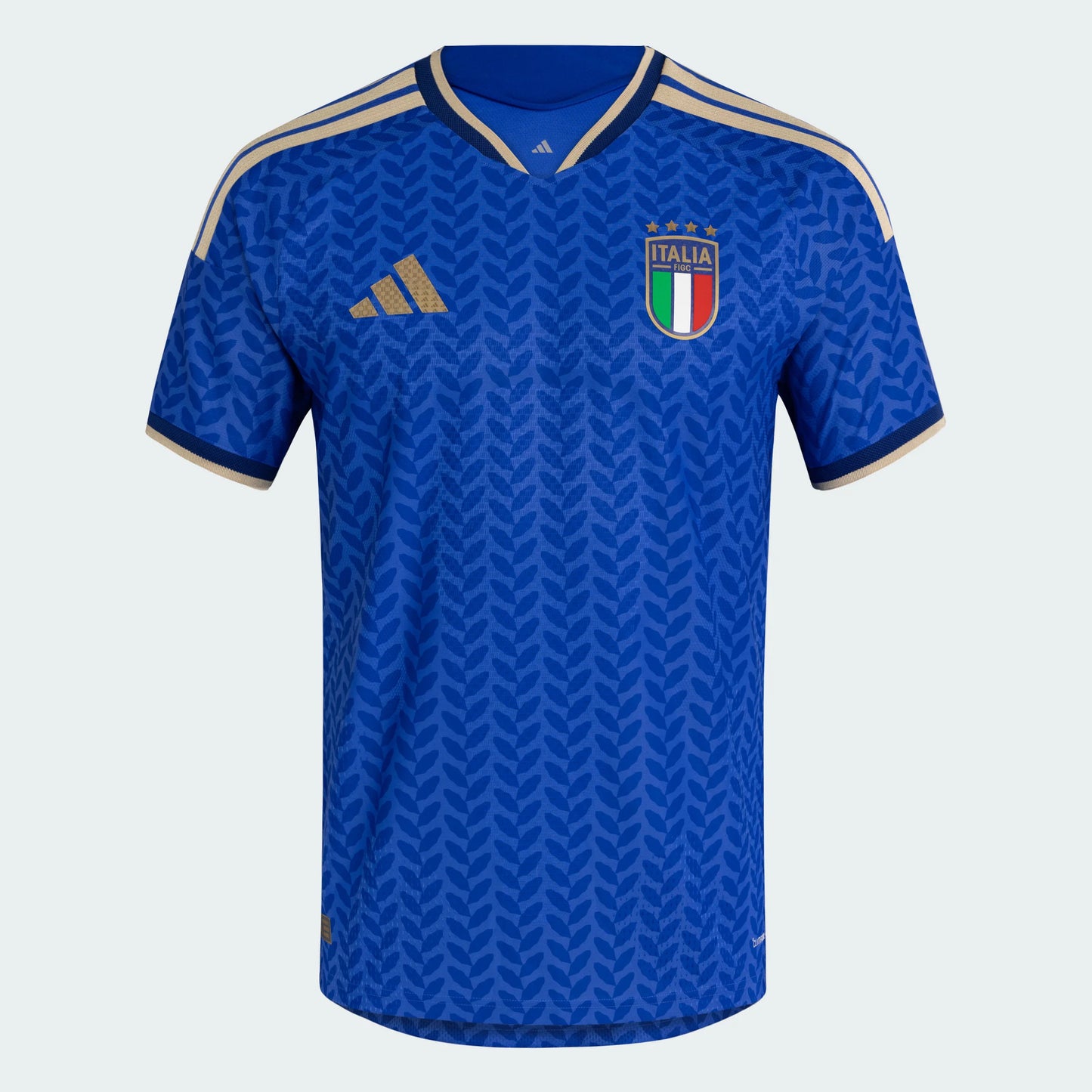 adidas Italy Home Authentic Mens Soccer Jersey 26 Blue