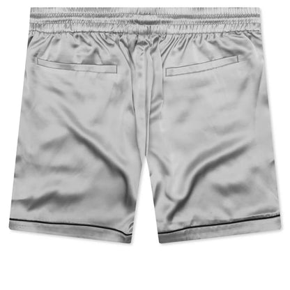 Jean Silk Short Silver