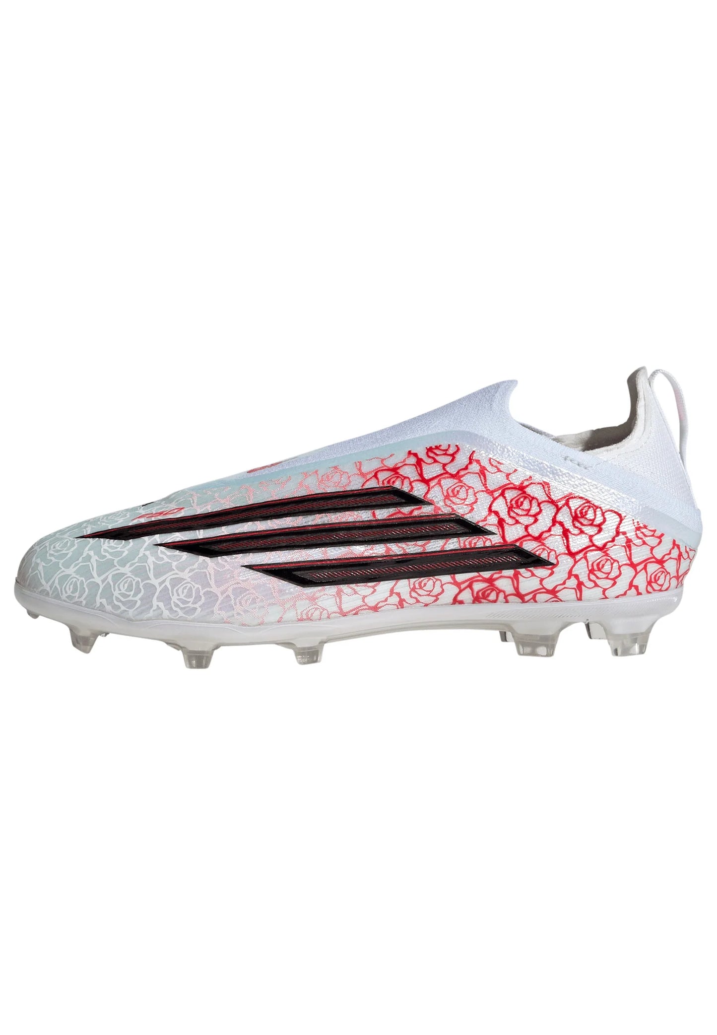 adidas F50 Elite Laceless FG Firm Ground Youth Soccer Cleats White Black Red