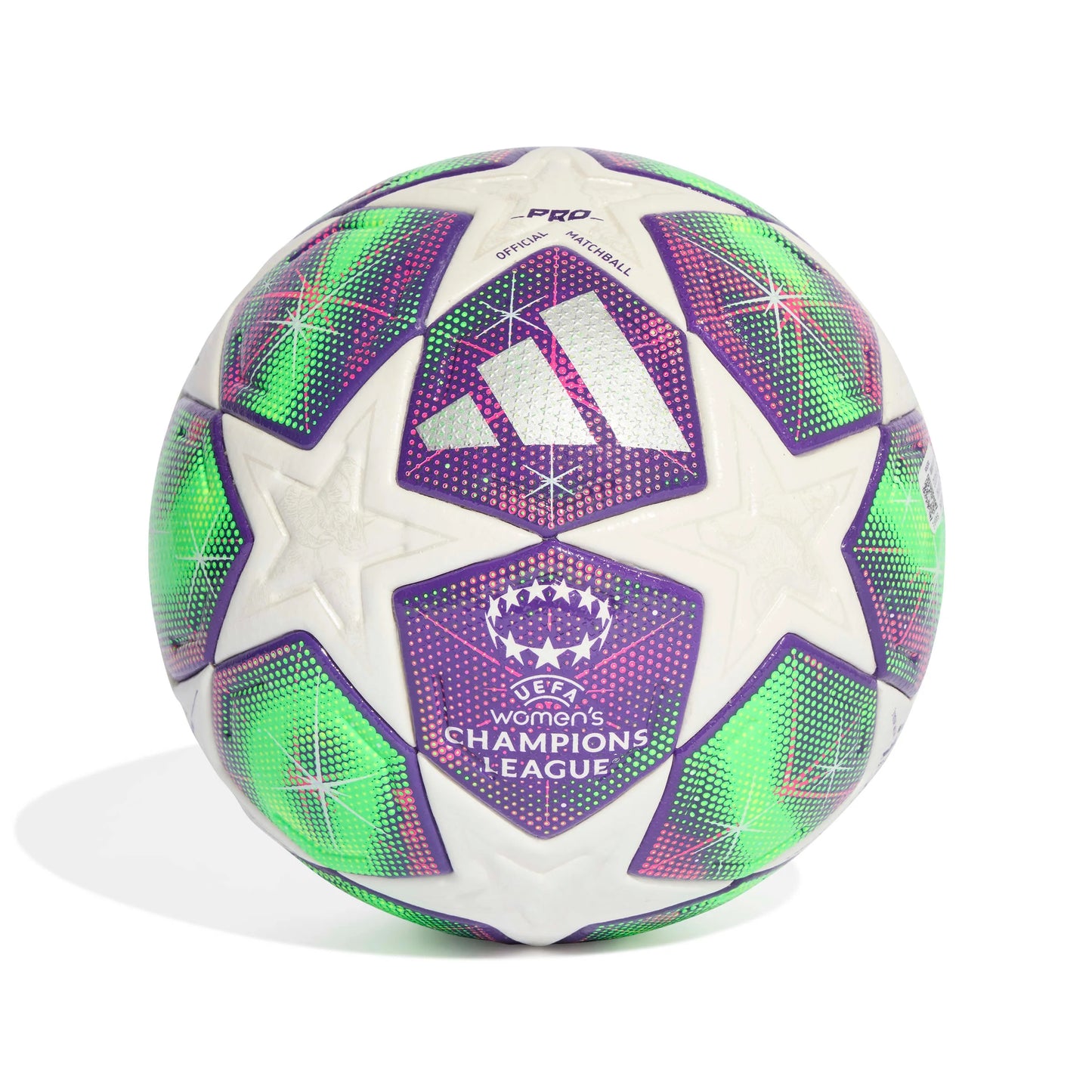 adidas UWCL League Stage Pro Soccer Ball 25 26 White Pink Yellow