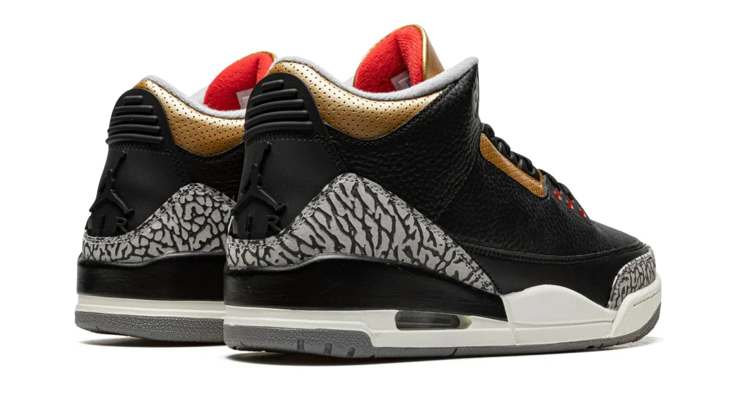 AIR JORDAN 3 WMNS Black Cement Gold