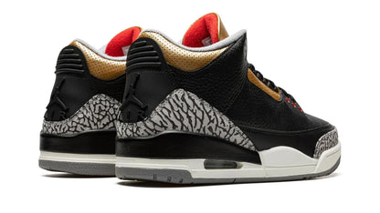 AIR JORDAN 3 WMNS Black Cement Gold
