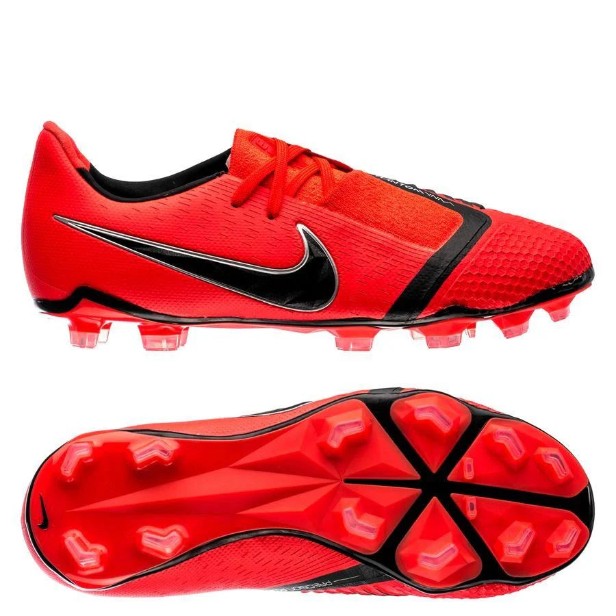 Nike Phantom Venom Elite FG Youth Soccer Cleats Bright Crimson Black Crimson