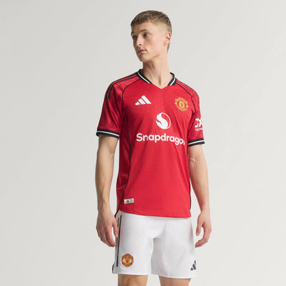 adidas Manchester United Home Authentic Mens Soccer Jersey 25 26 Red