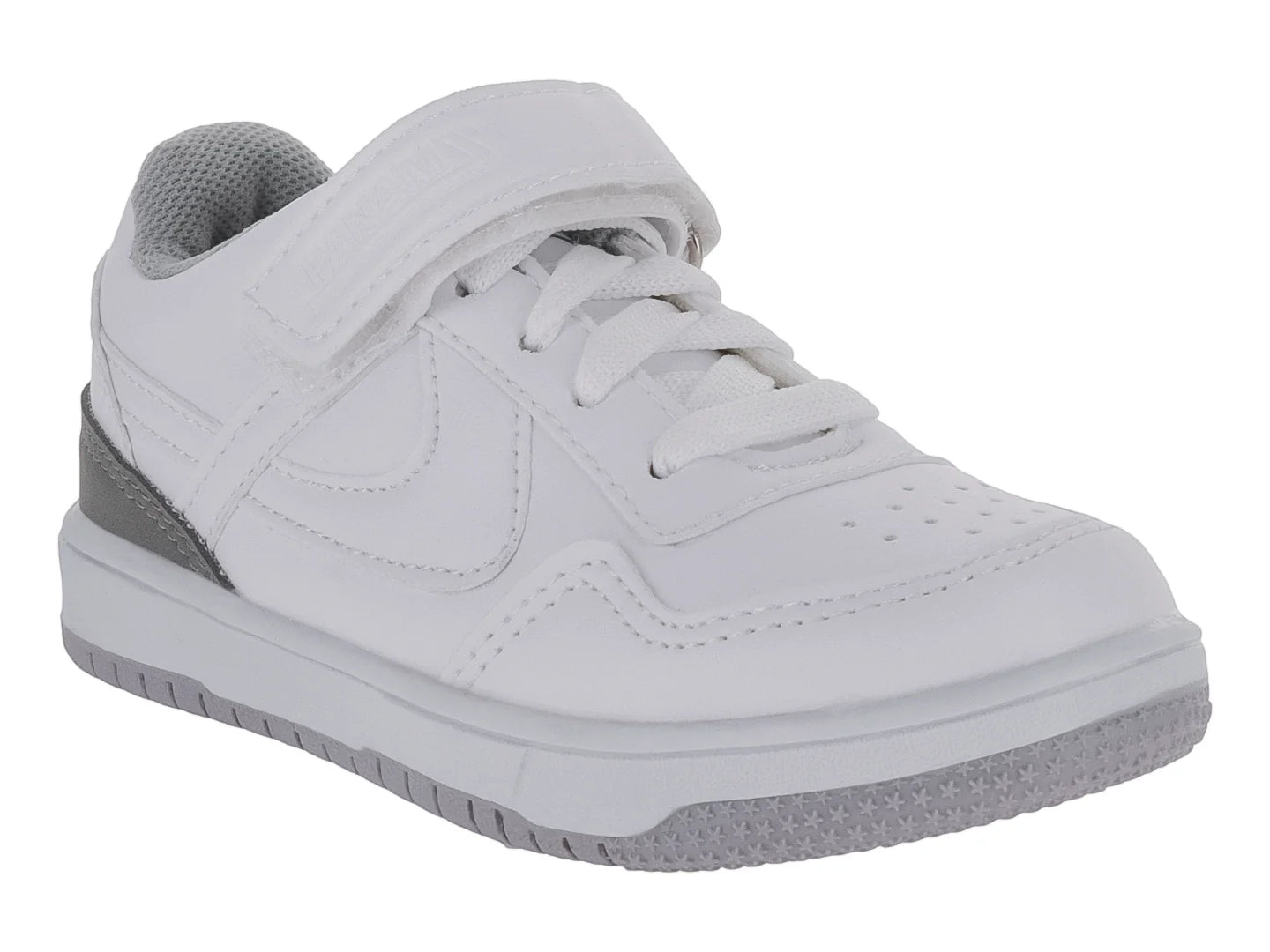 Tenis Panam Blanco y Gris para Niño