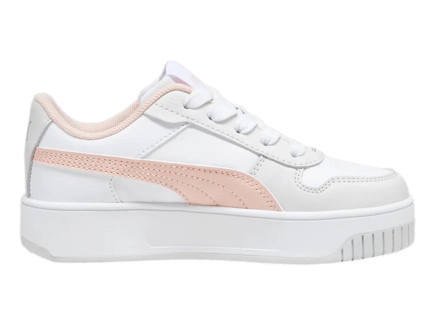Tenis PUMA Carina Street Blanco y Rosa para Niña