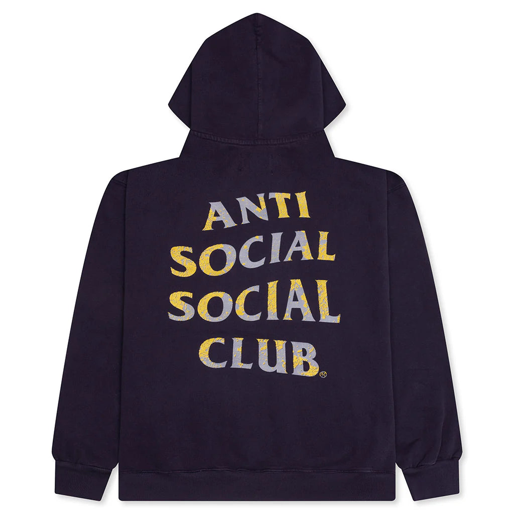 Mind Game Weathered Hoodie Vintage Black