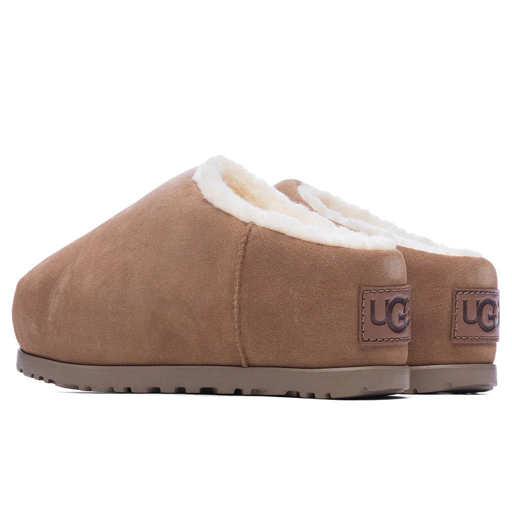 Womens Pumped Slide Chestnut