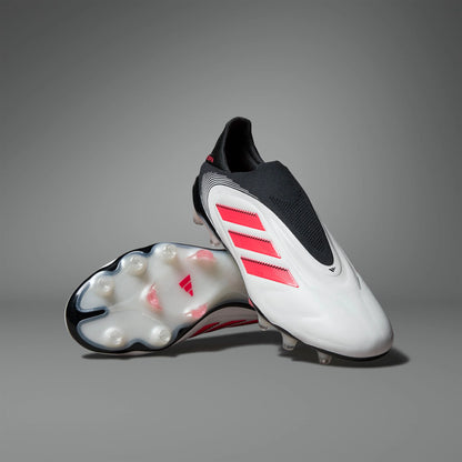 adidas Copa Pure 3 Elite Laceless FG Mens Soccer Cleats White Red Black