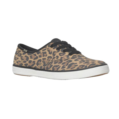 Champion Leopard Suede Lace Up Sneakers