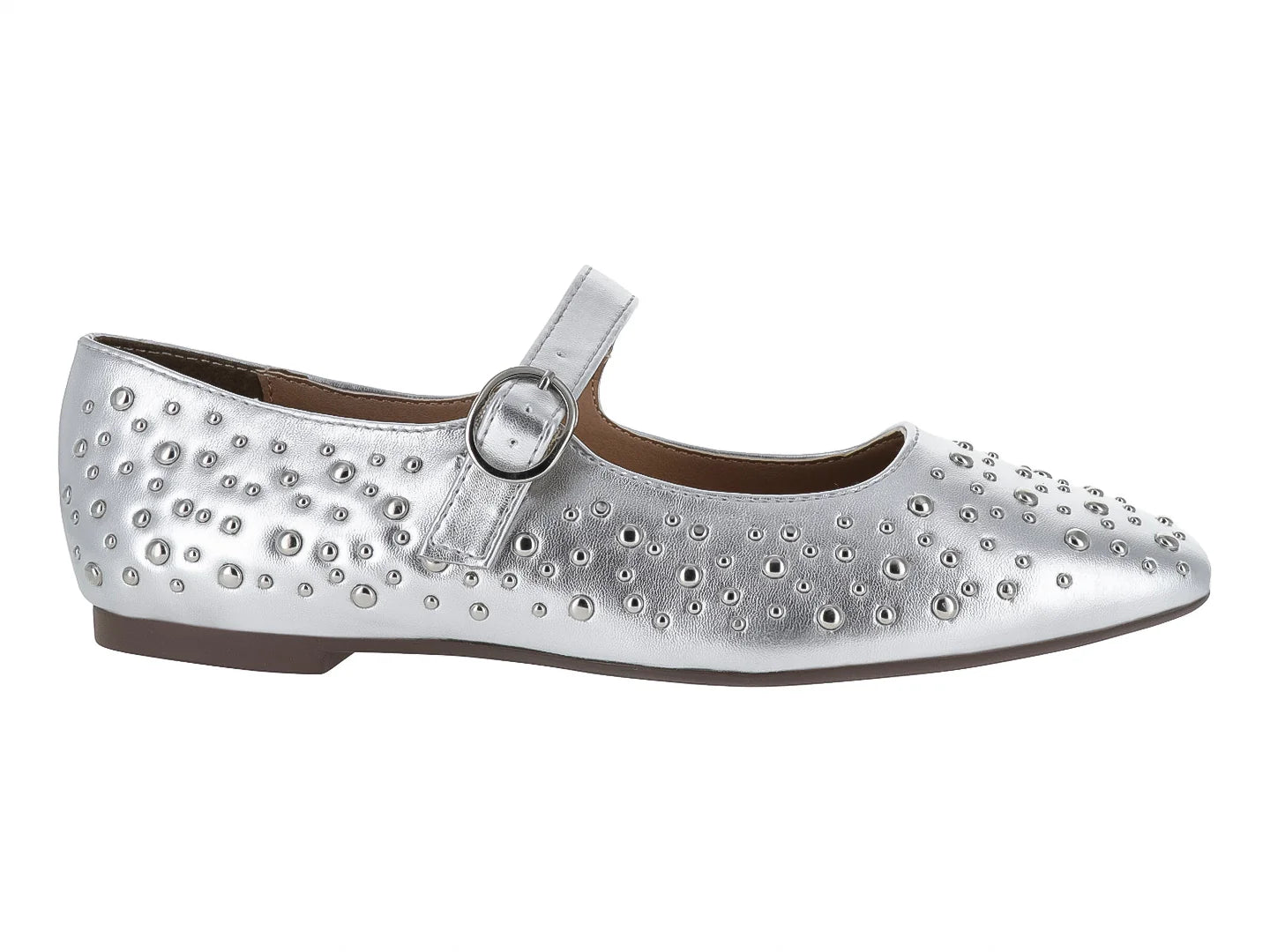 Zapatos Planos Salamandra Plata para Mujer
