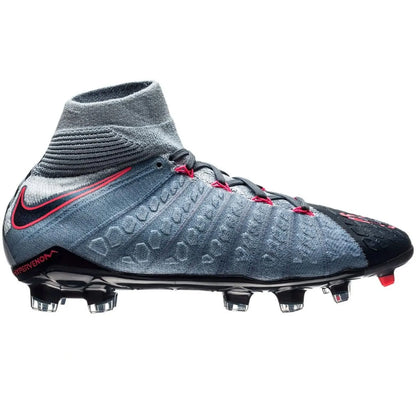 Nike Kids Jr Hypervenom Phantom III Dynamic Fit FG Firm Ground Soccer Cleats Blue