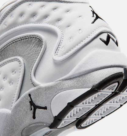 Air Jordan OG Womens Lifestyle Shoe White Black Metallic Silver