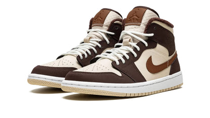 AIR JORDAN 1 MID SE WMNS Brown Basalt Fleece