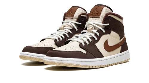 AIR JORDAN 1 MID SE WMNS Brown Basalt Fleece