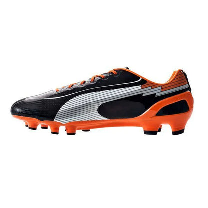 PUMA evoSPEED 1 FG Firm Ground Soccer Cleats Black White Orange