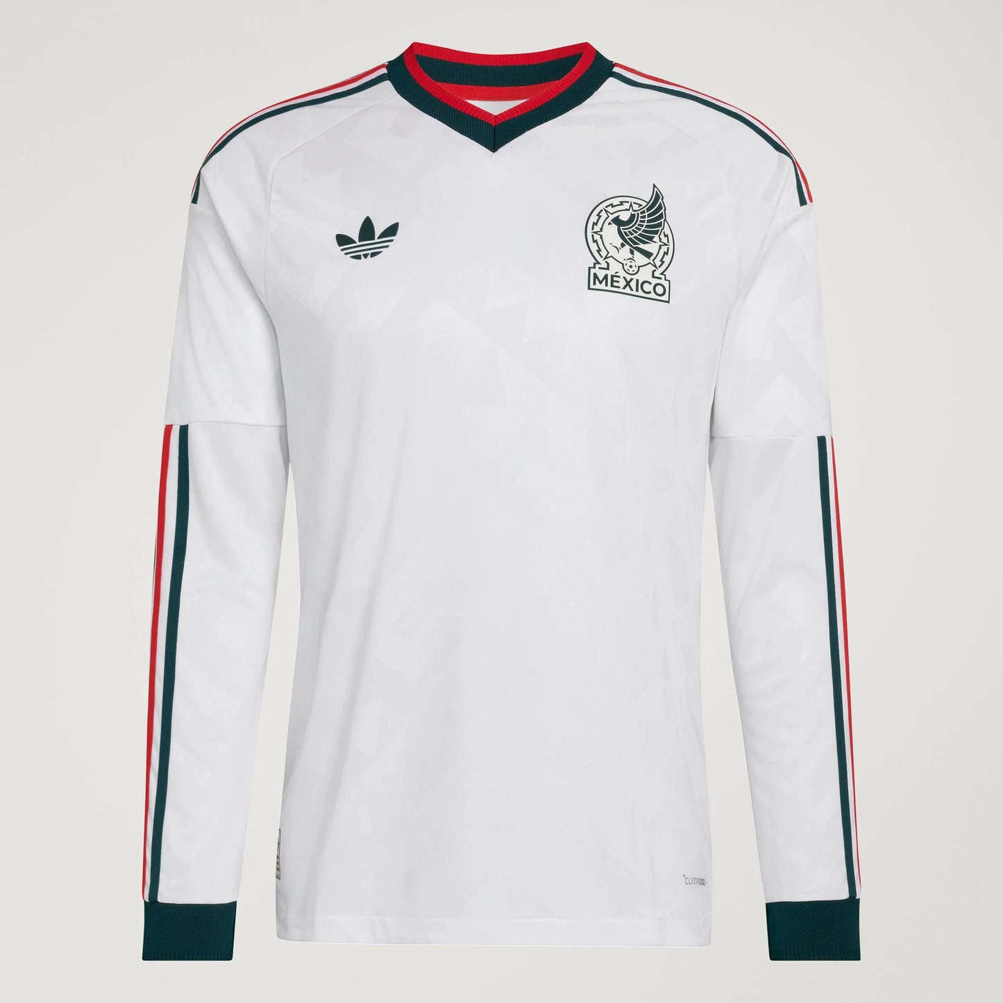 adidas Mexico Away Authentic Long Sleeve Mens Soccer Jersey 2026 White