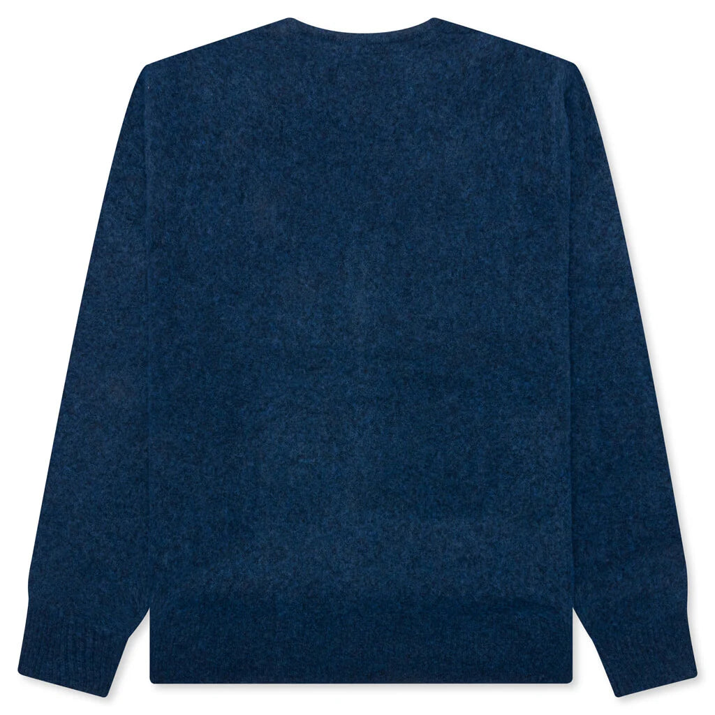 Brushed Cardigan Blue