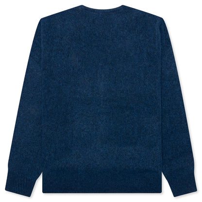 Brushed Cardigan Blue