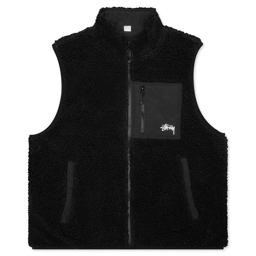 Sherpa Reversible Vest Black