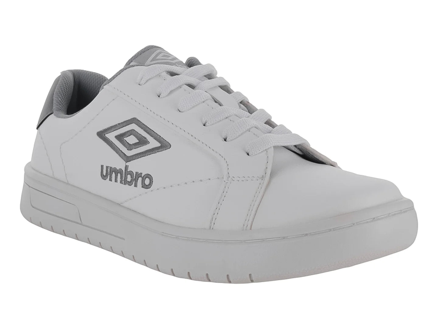 Tenis Umbro Blanco y Plata para Niño