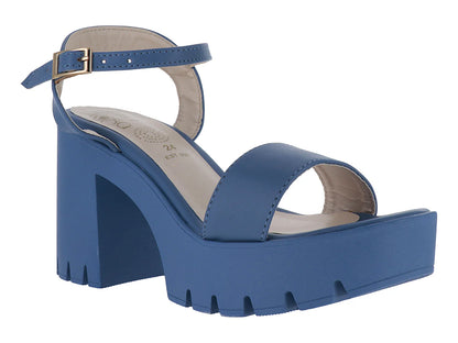 Sandalias Luna Rosa Azul Mezclilla para Mujer