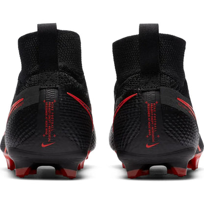 Nike JR Superfly 7 Elite FG Firm Ground Youth Soccer Cleats Black Chile Red Dark Smoke Grey Chile Red