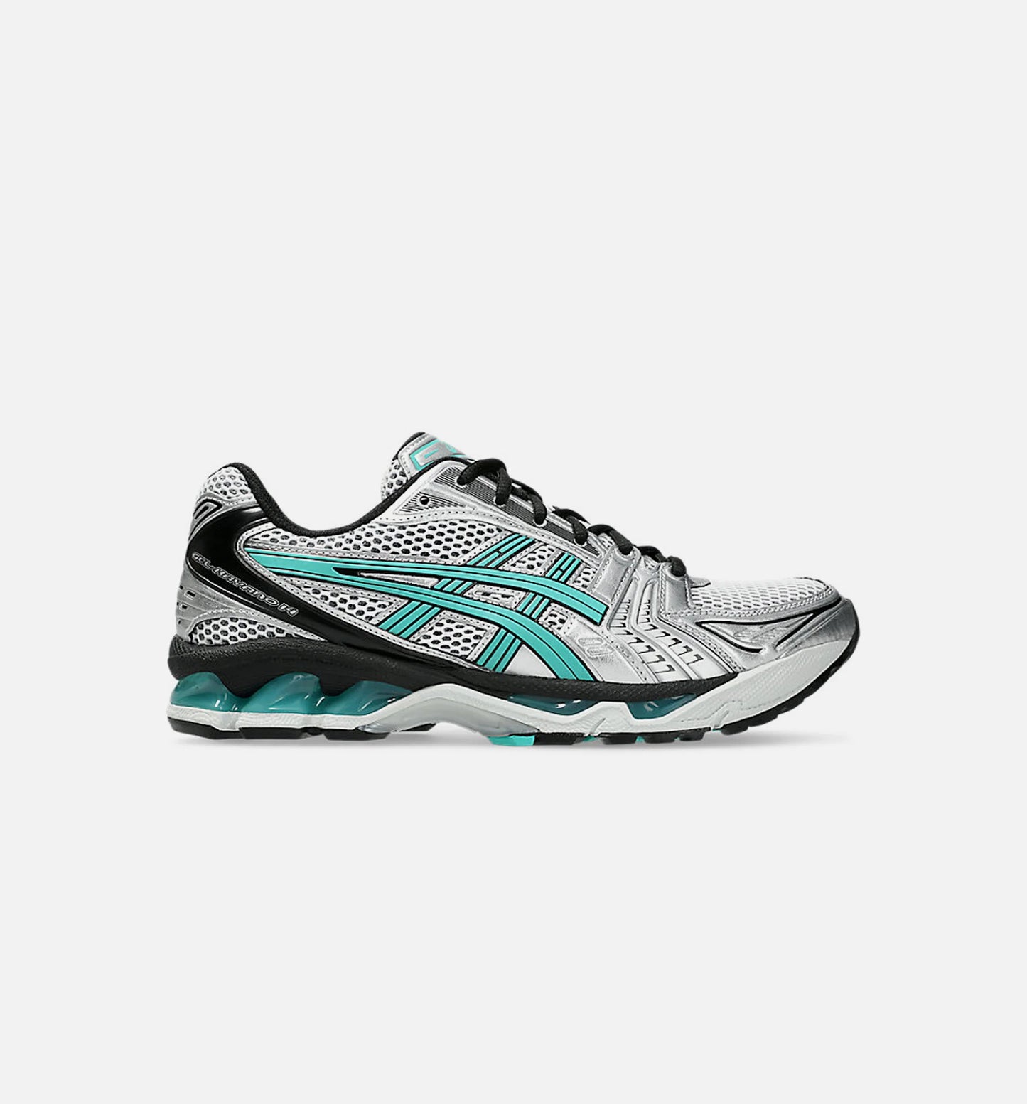 Gel Kayano 14 Mens Lifestyle Shoe Aqua Blue Metallic Silver