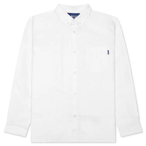 Embroidered Oxford Shirt White