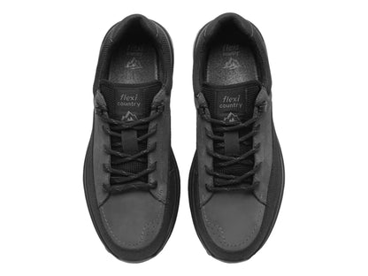 Zapatos Deportivos Flexi Negro Oxford para Hombre
