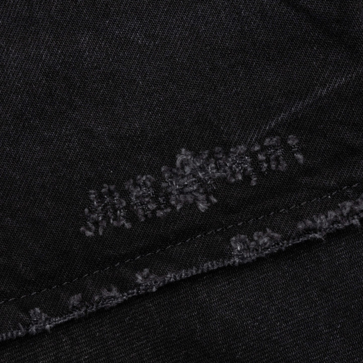 Tailored Denim Shorts Black