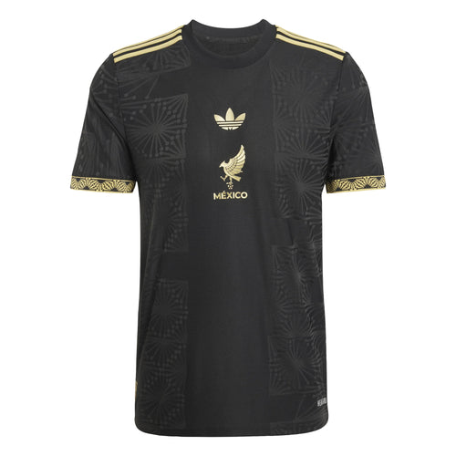 adidas Mens Mexico Gold Jersey 25 Black