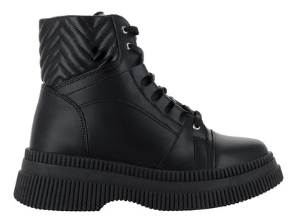 Botines Combat MeliAna Negro para Mujer