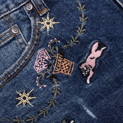 The Drums Chocolate Fit Jeans Whipcream