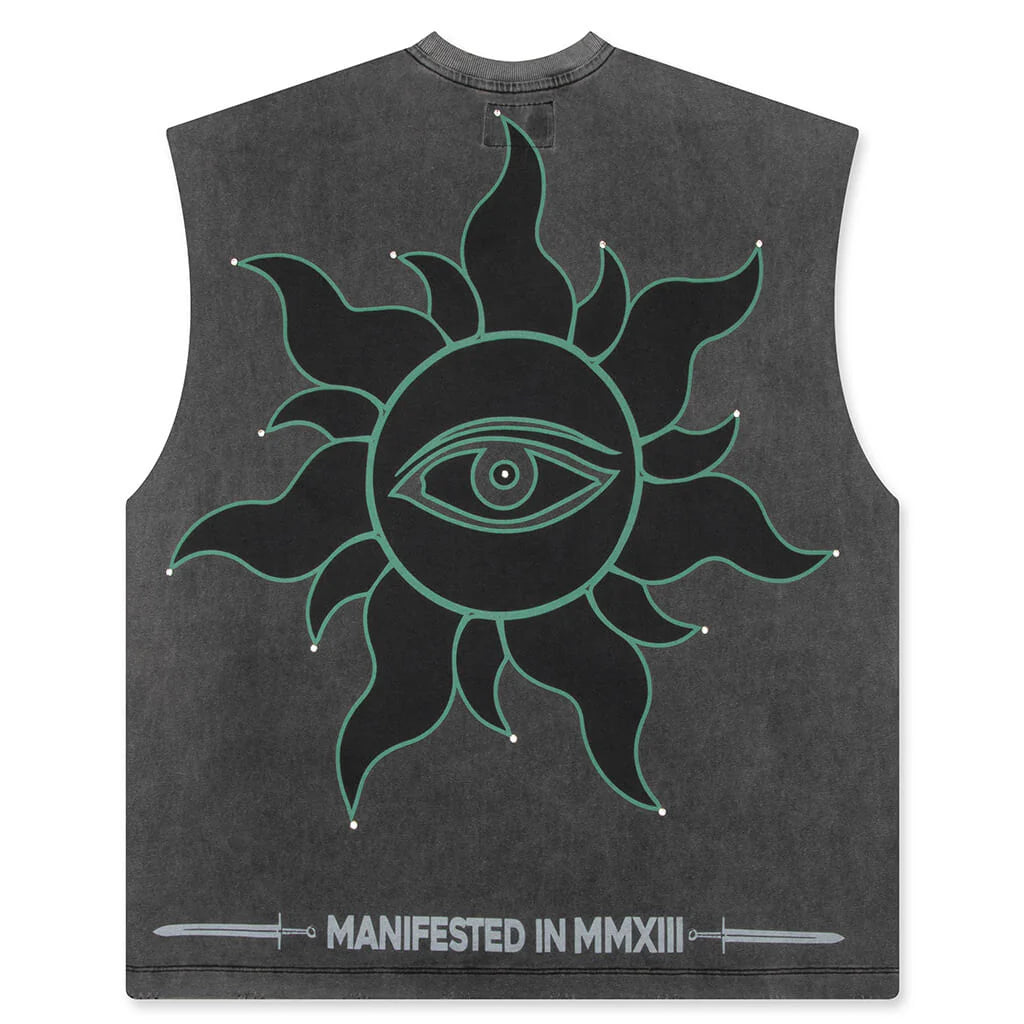 Sunken Liberty Sleeveless T Shirt Grey