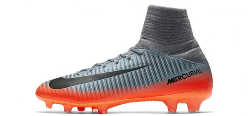 Nike Mercurial Superfly FG Youth Soccer Cleats Grey Orange
