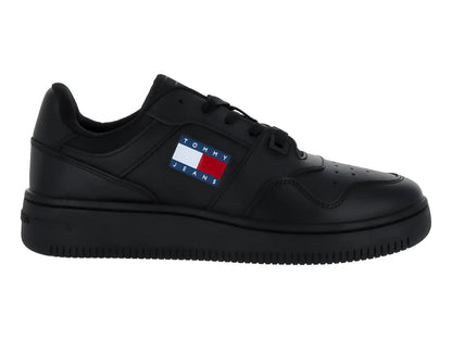 Tenis Tommy Hilfiger Retro Basket Negro para Mujer