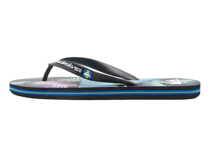 Sandalias Quiksilver Molokai Art Negro y Azul para Hombre
