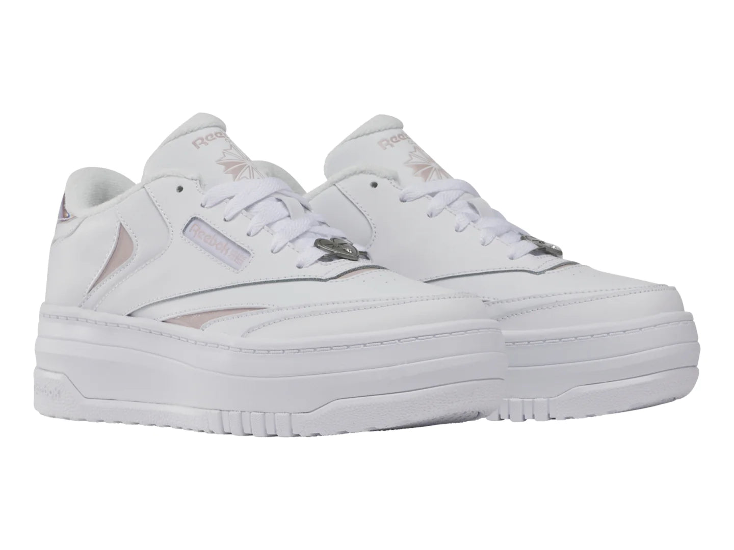 Tenis Reebok Club C Extra Blanco y Lila para Niña