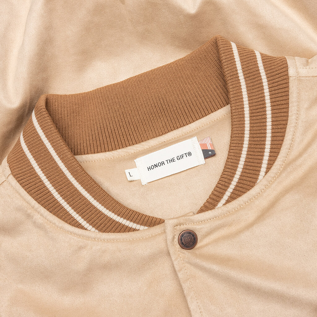 Oil Head Varsity Tan