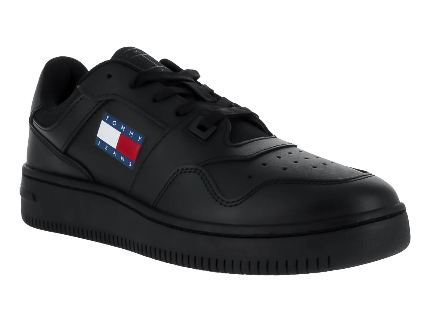 Tenis Tommy Hilfiger Retro Basket Negro para Mujer